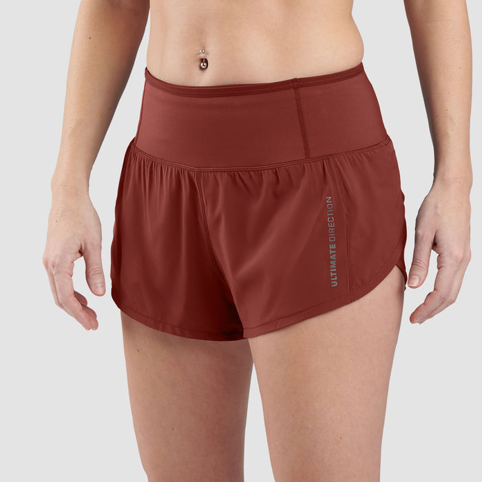 Ultimate Direction Women's Velum Short 2.5"- Rust