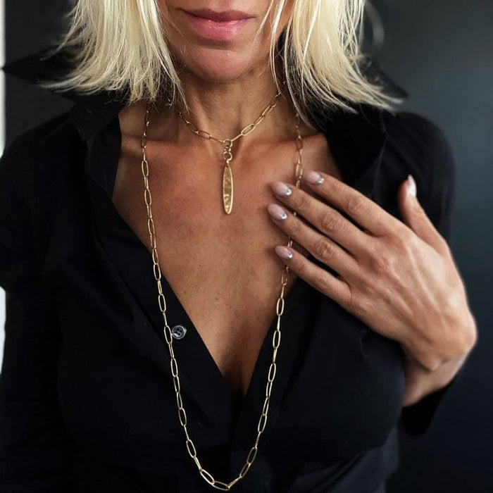 Unapologetic Vertical Bar Klink Necklace