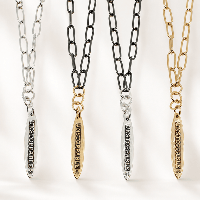 Unstoppable Vertical Bar Klink Necklace