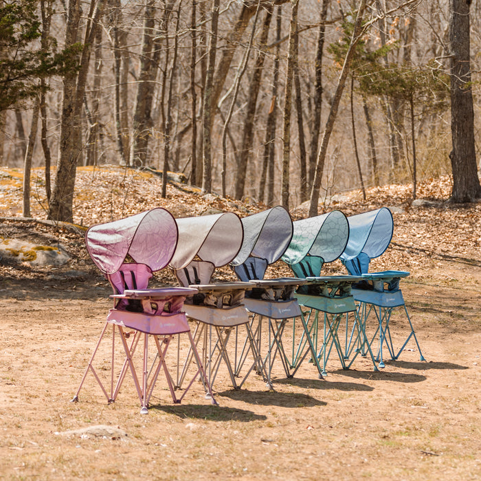 LIMITED EDITION-Go With Me® Uplift Deluxe Portable High Chair with Canopy - Sandstone - Baby Delight