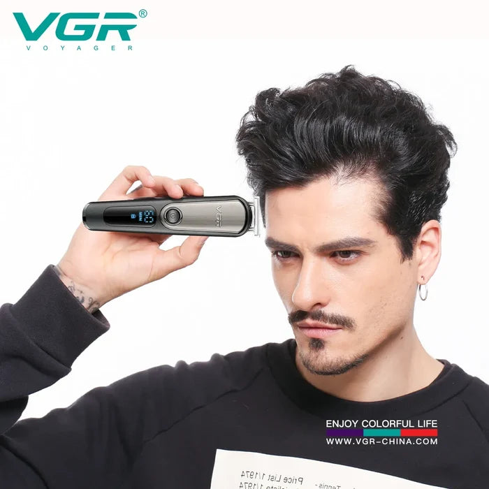 VGR V-105 Professional 5-in-1 Grooming Kit for Men with Led Display, 60 Min Runtime, Black