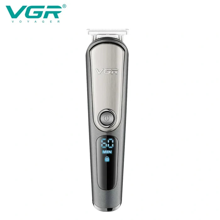 VGR V-105 Professional 5-in-1 Grooming Kit for Men with Led Display, 60 Min Runtime, Black
