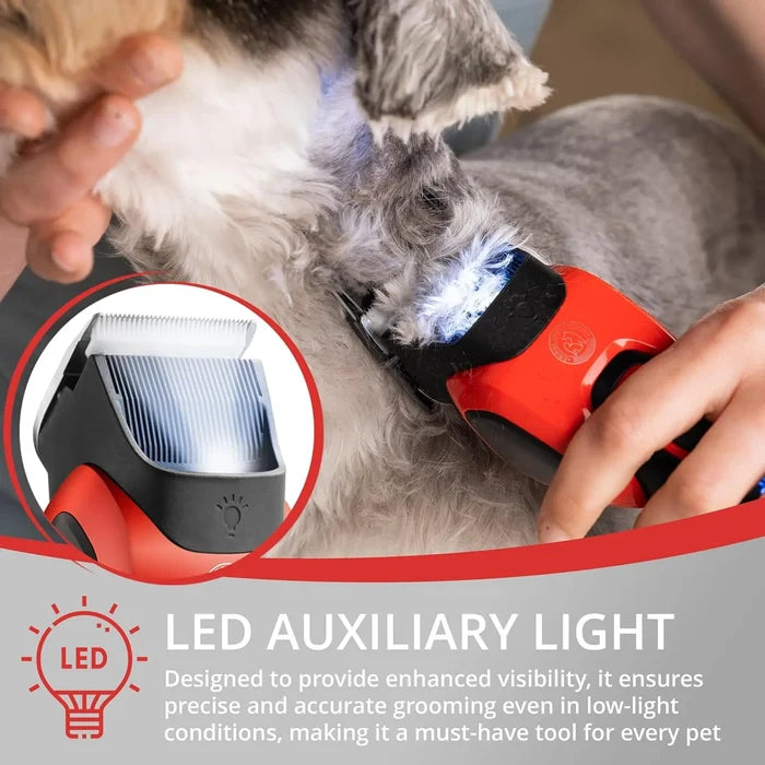 VGR V-208 Professional Pet Clipper for Dogs, Cats & All Animals, Red