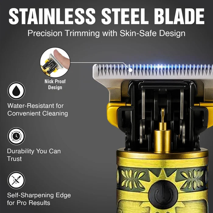 VGR V-228 Professional Hair Trimmer For Men with 180 Min Runtime, Gold
