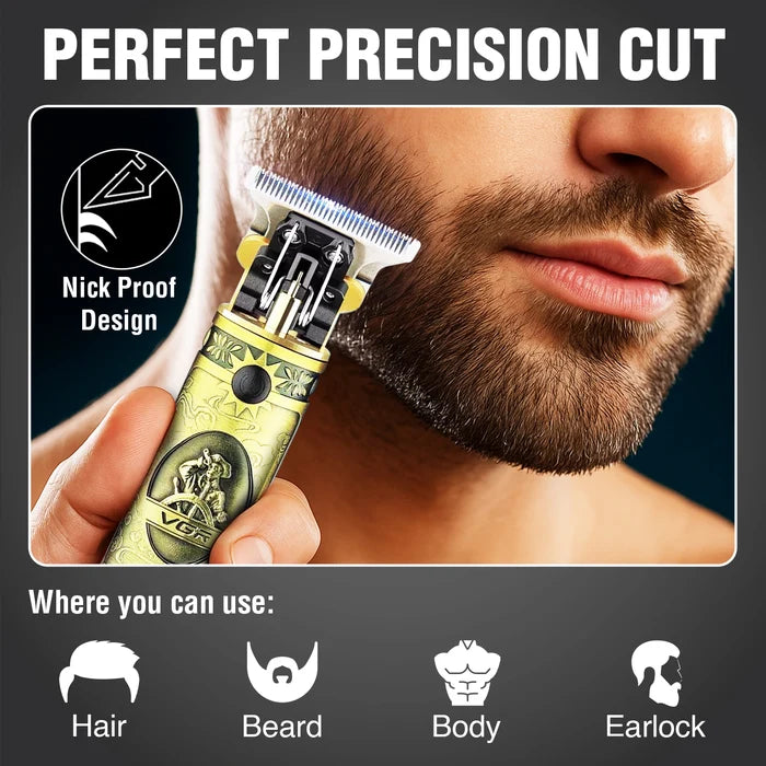 VGR V-228 Professional Hair Trimmer For Men with 180 Min Runtime, Gold