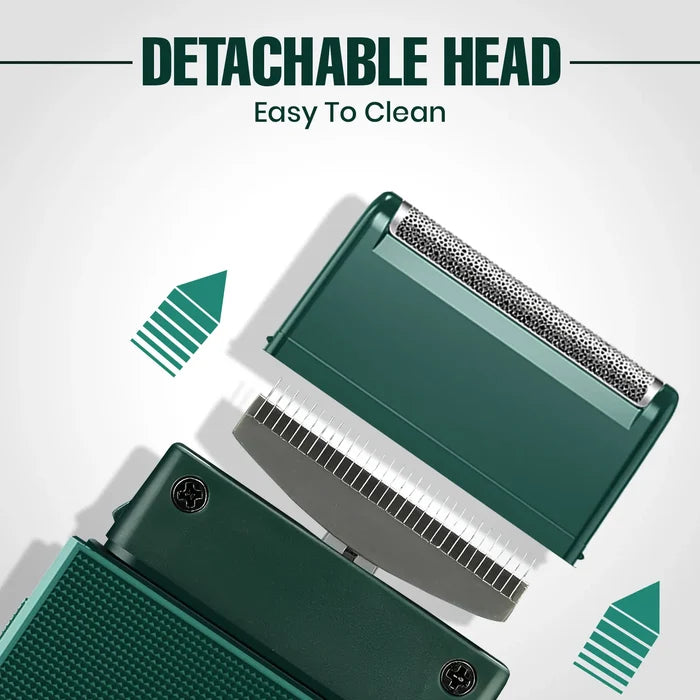 VGR V-376 Professional Pocket Size Shaver For Men, Green