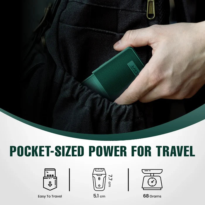 VGR V-376 Professional Pocket Size Shaver For Men, Green