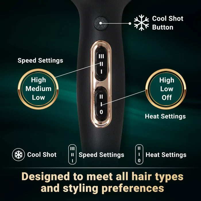 VGR V-433 Hair Dryer For Women, Black
