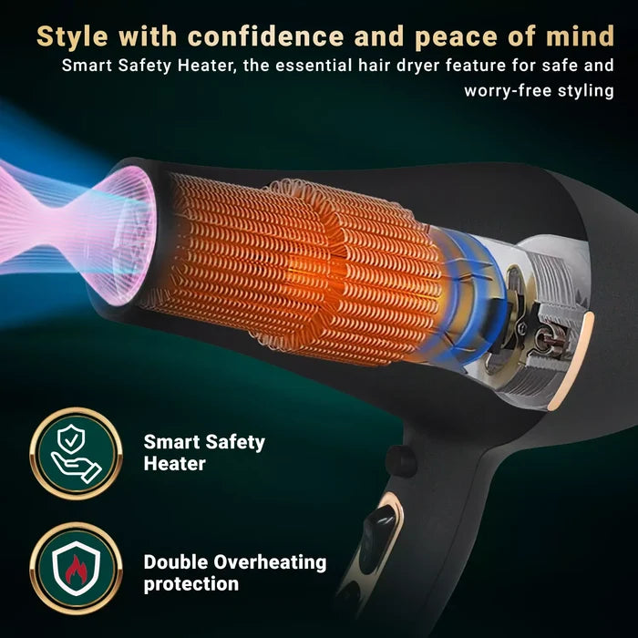 VGR V-433 Hair Dryer For Women, Black
