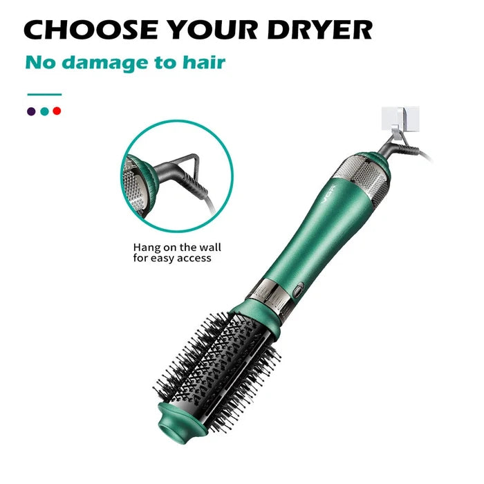 Style, curl, wave, and dry your hair with the VGR V-493 4-in-1 Hot Air Styler for Women. Professional results at home with easy-to-use attachments.