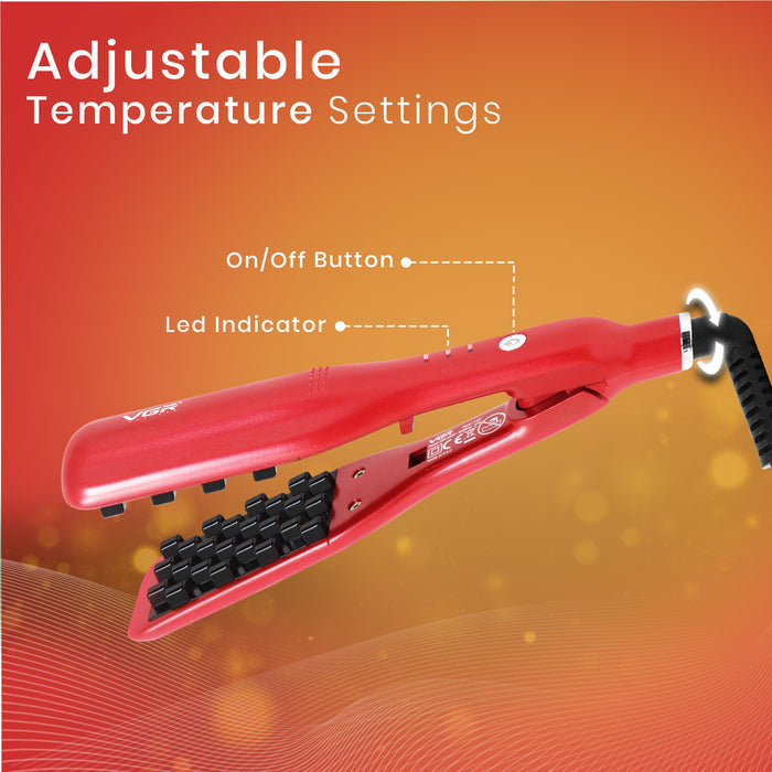 VGR V-531 Hair Volumizer 165°C to 210°C Heat Producer For Women, Red