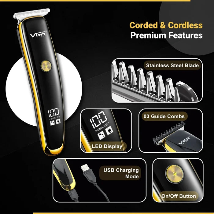 V-966-Gold and black