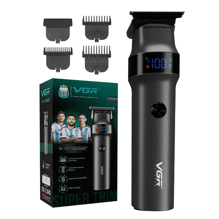 VGR V-987 Professional Hair Trimmer, Black