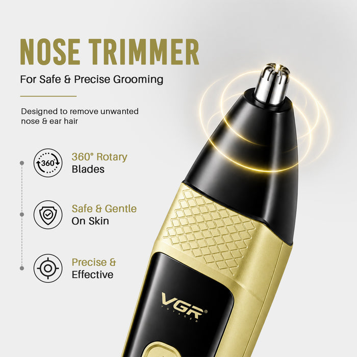 VGR VL-366 Limited Edition Professional 3 in 1 Grooming Kit, (Gold)