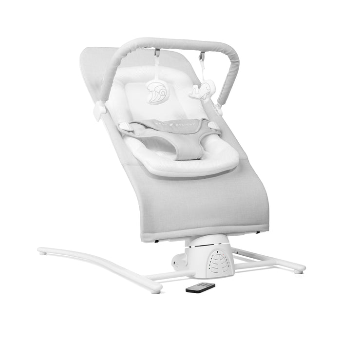 Alpine Wave Deluxe Bouncer - Driftwood Grey - Baby Delight