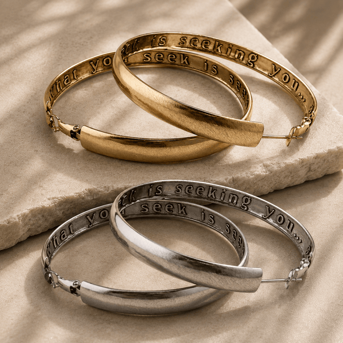 What You Seek Hoop Earrings
