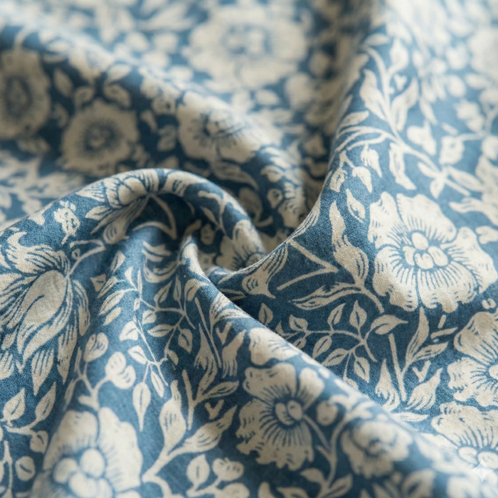William Morris Children's PJ Set Mallow Blue