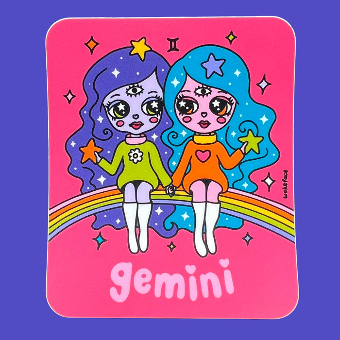 Wokeface - Sticker - Zodiac: Gemini