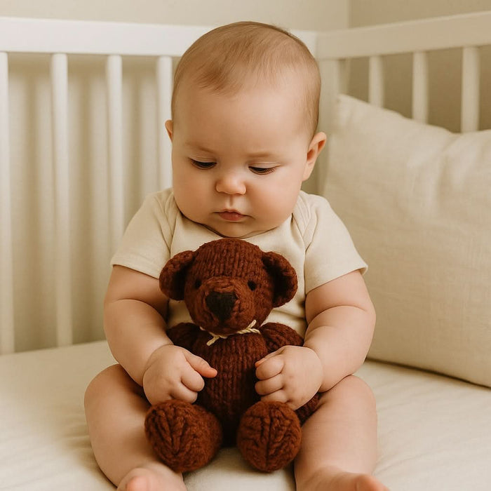 Baby Wool Knit Buddy  | Bree the Brown Bear finn + emma