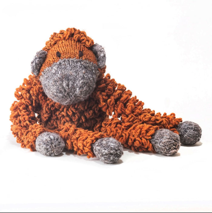 Baby Wool Knit Buddy  | Opal the Oranguntan finn + emma