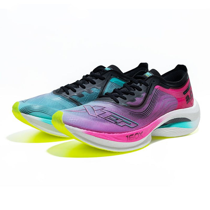 Xtep Women's 160X3.0 - Black/Flourescent Charm Red