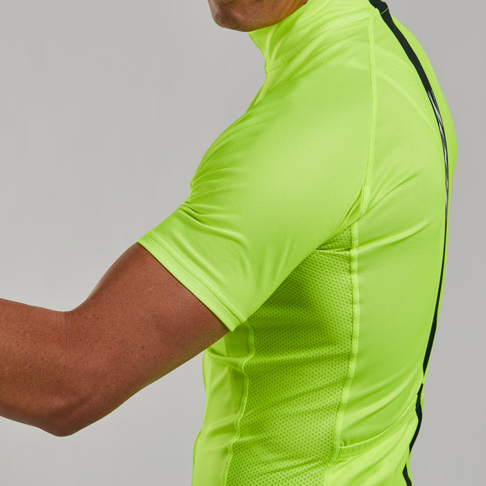 ZOOT MEN'S CYCLE CORE JERSEY - SAFETY YELLOW