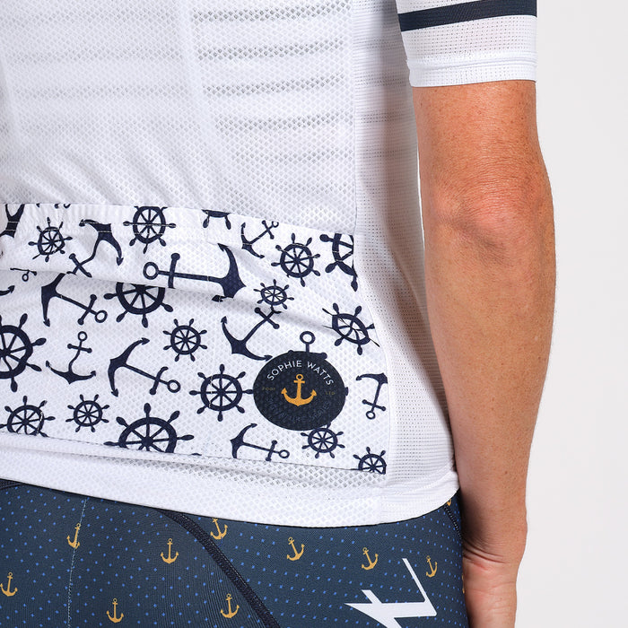 ZOOT WOMEN'S LTD CYCLE AERO JERSEY - ANCHORS AWAY
