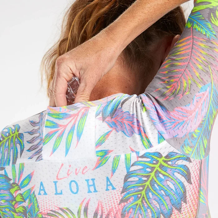 ZOOT Women's LTD Tri AERO FZ Racesuit - LIVE ALOHA