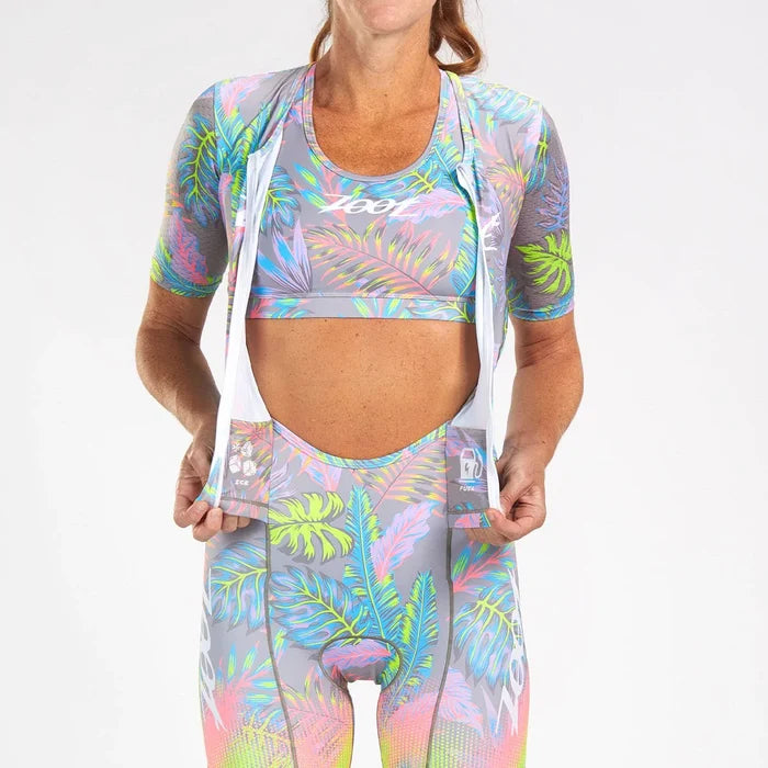ZOOT Women's LTD Tri AERO FZ Racesuit - LIVE ALOHA